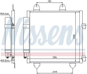 Condensor, airconditioning 94891