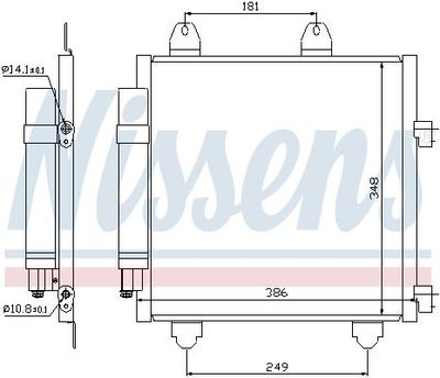 Condensor, airconditioning 94891