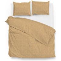 Dekbedovertrek Katoen Lino Ochre Yellow Effen 240x200 Cm Zo!Home - Dekbed-Discounter.nl