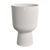 Bloempot - Elho - Vibes Fold Coupe - Wit - L 30 x B 29,5 x H 45 cm - Binnen - 100% gerecycled - thumbnail
