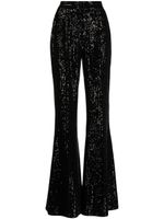 Elie Saab pantalon évasé à sequins - Noir - thumbnail