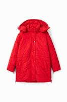 Gewatteerde jas met harten - RED - 7/8