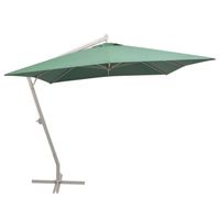 vidaXL Zweefparasol met aluminium paal 300x300 cm groen