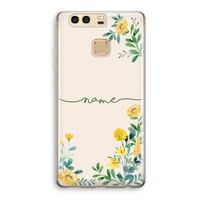 Gele bloemen: Huawei P9 Transparant Hoesje Gele bloemen: Huawei P9 Transparant Hoesje