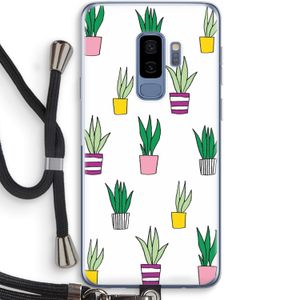 Sanseveria: Samsung Galaxy S9 Plus Transparant Hoesje met koord