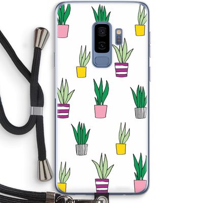 Sanseveria: Samsung Galaxy S9 Plus Transparant Hoesje met koord