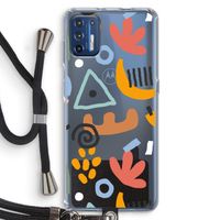 Abstract: Motorola Moto G9 Plus Transparant Hoesje met koord