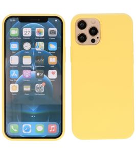 Lunso - Softcase hoes - iPhone 12 / iPhone 12 Pro - Geel