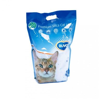 Duvo+ Premium silica kattenbakvulling 5 liter = 2kilo