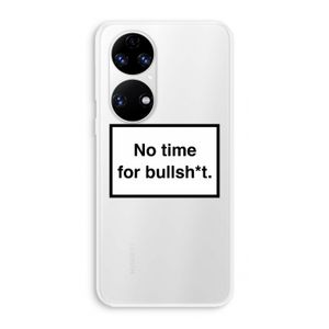 No time: Huawei P50 Transparant Hoesje