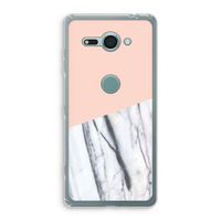 A touch of peach: Sony Xperia XZ2 Compact Transparant Hoesje