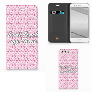 Huawei P10 Plus Design Case Flowers Pink DTMP