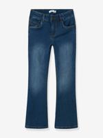 Pyjama meisjes gerecycled katoenmix blauwzwart denim