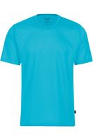 TRIGEMA Comfort Fit T-Shirt ronde hals turquoise, Effen - thumbnail