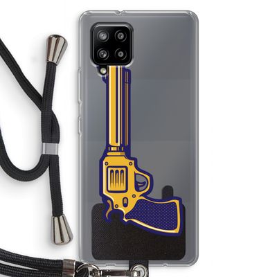 Pew Pew Pew: Samsung Galaxy A42 5G Transparant Hoesje met koord