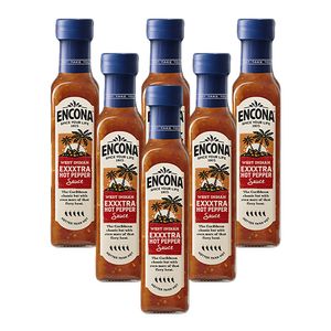 Encona - West Indian Exxxtra Hot Pepper Sauce - 6x 142ml