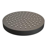 BRAUER Stripe Regendouchekop - 25cm - mat zwart 5-S-466