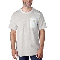 Carhartt Relaxed SS Pocket Stripe Malt/Apple Butter T-Shirt Heren
