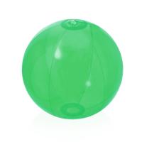 Opblaasbare strandbal plastic - transparant groen - D28 cm - Strand buiten zwembad speelgoed