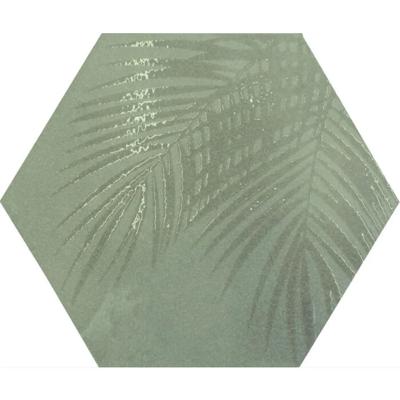 Beton Cire Bercy Salvia hexagon decor 20x24 | Geschikt als zowel vloertegel als wandtegel