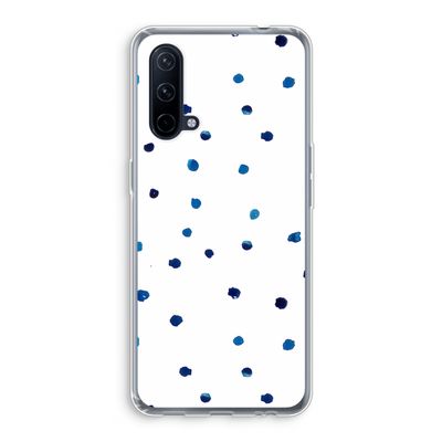 Blauwe stippen: OnePlus Nord CE 5G Transparant Hoesje