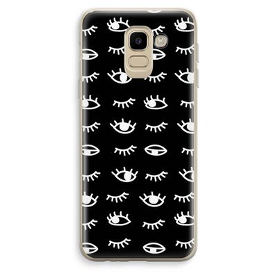 Eye pattern #3: Samsung Galaxy J6 (2018) Transparant Hoesje