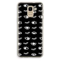 Eye pattern #3: Samsung Galaxy J6 (2018) Transparant Hoesje