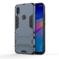 Schokbestendige PC + TPU Case voor Xiaomi Redmi 7 met houder (marineblauw)