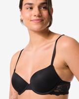 140 Voorgevormde Push-up Beugel Bh Zwart (zwart)