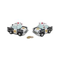 Politie wagen/auto spaarpot - kinderen - keramiek - 17 x 10 x 9 cm Politie wagen/auto spaarpot - kinderen - keramiek - 17 x 10 x 9 cm
