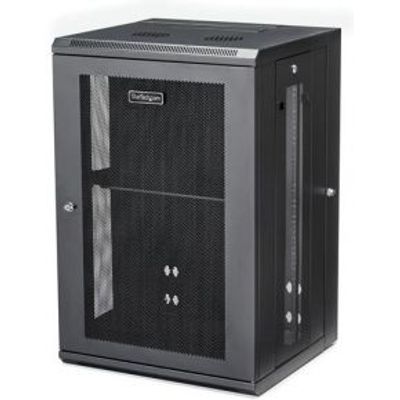 StarTech.com RK1820WALHM Wall mounted rack 18U 90kg Zwart rack