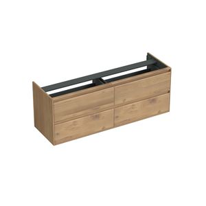 Onderkast Forzalaqua Reno 160x51x60 Cm 4 Lades Softclose Eiken Oyster