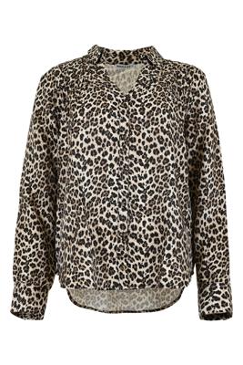 Maicazz Rionn Wi25.20.001 Blouse Animal Brown