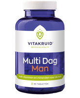 Vitakruid Multi Dag Man 100% Vegan Tabletten