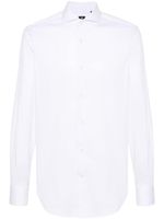 Boggi Milano chemise en piqué ondulé - Blanc