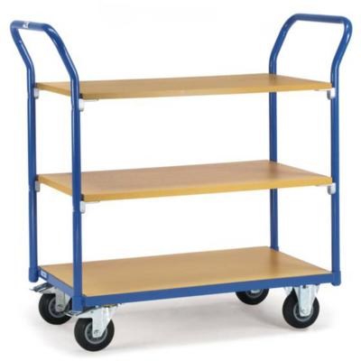 Fetra Hauptartikel 1800 Tafelwagen Staal Poedercoating Laadvermogen (max.): 200 kg Stralend blauw (RAL 5007)