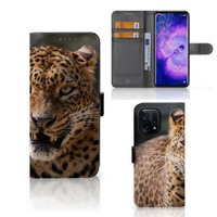 OPPO Find X5 Telefoonhoesje met Pasjes Luipaard - thumbnail