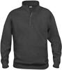 Clique 021033 Basic Half Zip - Antraciet Melange - XS