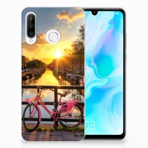 Huawei P30 Lite Siliconen Back Cover Amsterdamse Grachten