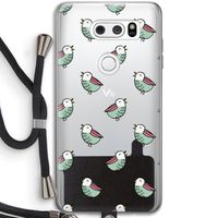 Vogeltjes: LG V30 Transparant Hoesje met koord