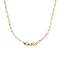 Ketting Bolletjes geelgoud 42 - 45 cm