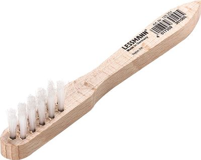 Lessmann Bougieborstel | lengte 150 mm | 0,3 mm nylon PA glad | 3-rijig | 1 stuk - 125251 125251