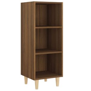 The Living Store Dressoir Bedoelde voor Kamer - 34.5 x 32.5 x 90 cm - Bruineiken