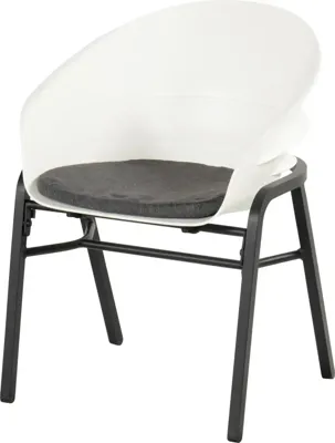 Hartman verstelbare dining tuinstoel tubb royal white