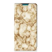 Samsung Galaxy A73 Standcase Marmer Goud - thumbnail