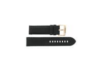 Horlogeband Tissot T1256173605100 / T600044986 Leder Zwart 22mm