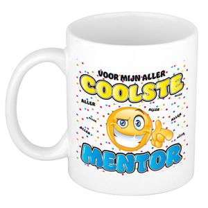 Cadeau mok voor mentor - grappig - keramiek - 300 ml - coolste mentor