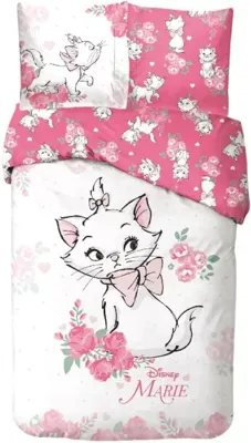 Disney Marie Rose bedding cover 140x200cm, 65x65 cm Disney Marie Rose bedding cover 140x200cm, 65x65 cm