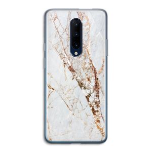 Goud marmer: OnePlus 7 Pro Transparant Hoesje