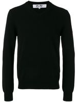 Comme Des Garçons Play embroidered heart patch sweatshirt - Noir